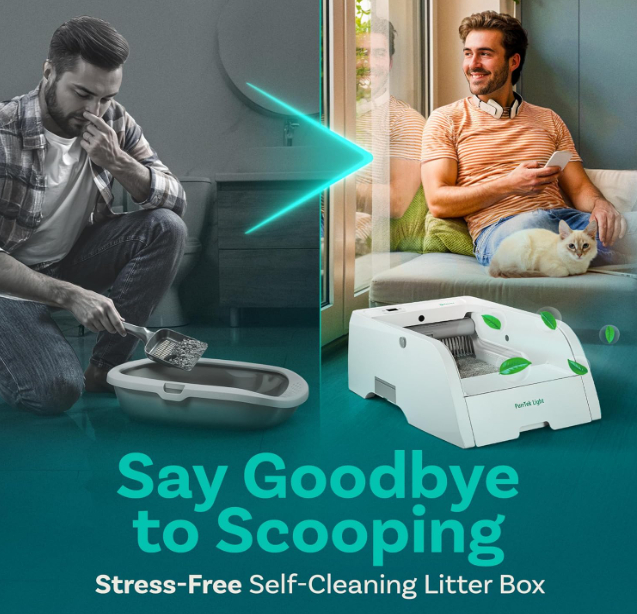 PurrTek Lite Smart Self-Cleaning Litter Box