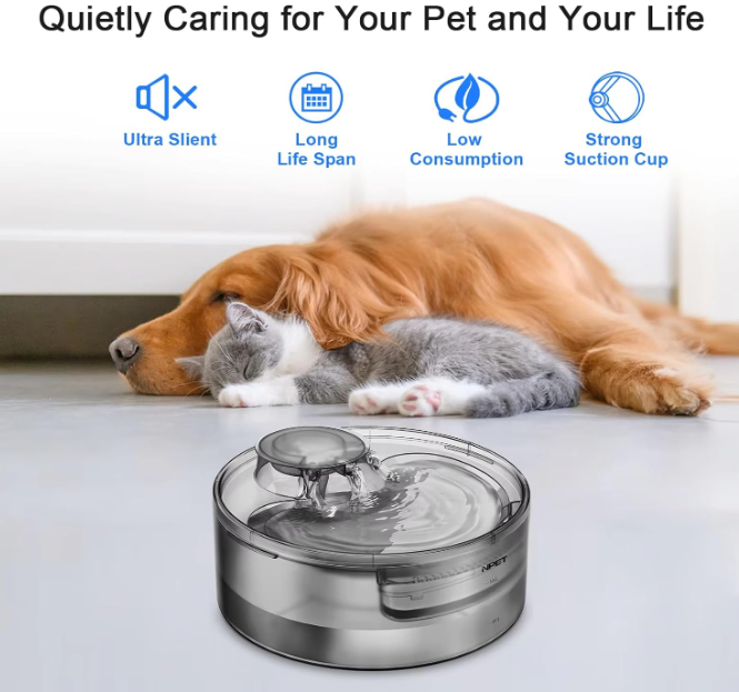 Automatic Pet Water Fountain – Quiet & Filtered
