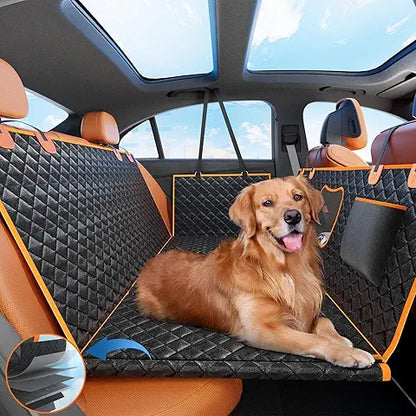 Waterproof Dog Car Seat Cover – Hard-Base Back Protector