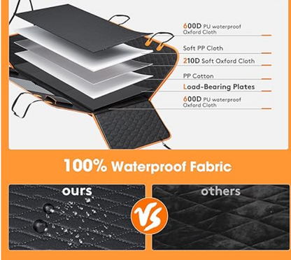 Waterproof Dog Car Seat Cover – Hard-Base Back Protector