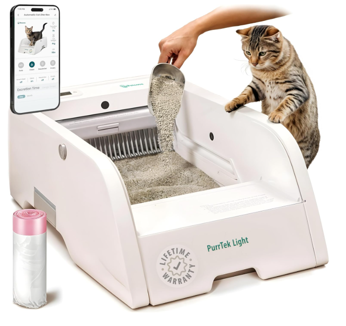 PurrTek Lite Smart Self-Cleaning Litter Box