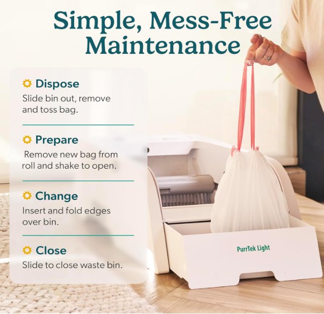 PurrTek Lite Smart Self-Cleaning Litter Box